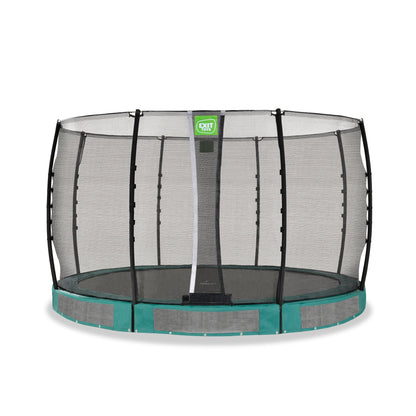 EXIT Allure Bodentrampolin rund grün 366cm