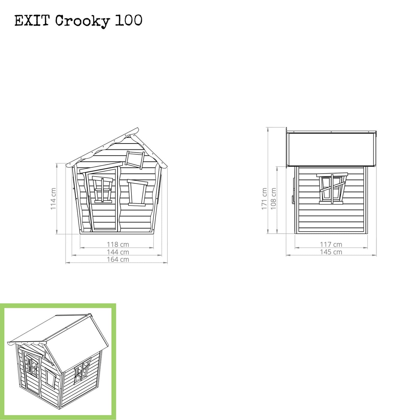 EXIT Crooky 100 Holzspielhaus Anleitung