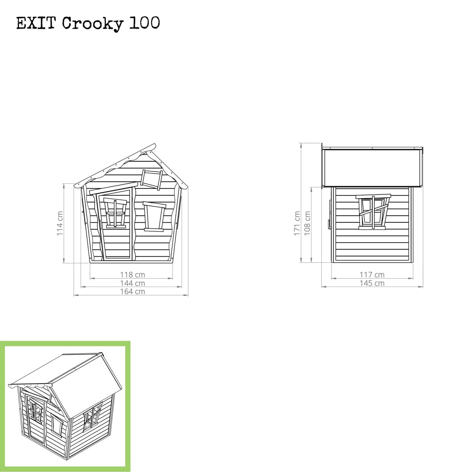 EXIT Crooky 100 Holzspielhaus Anleitung