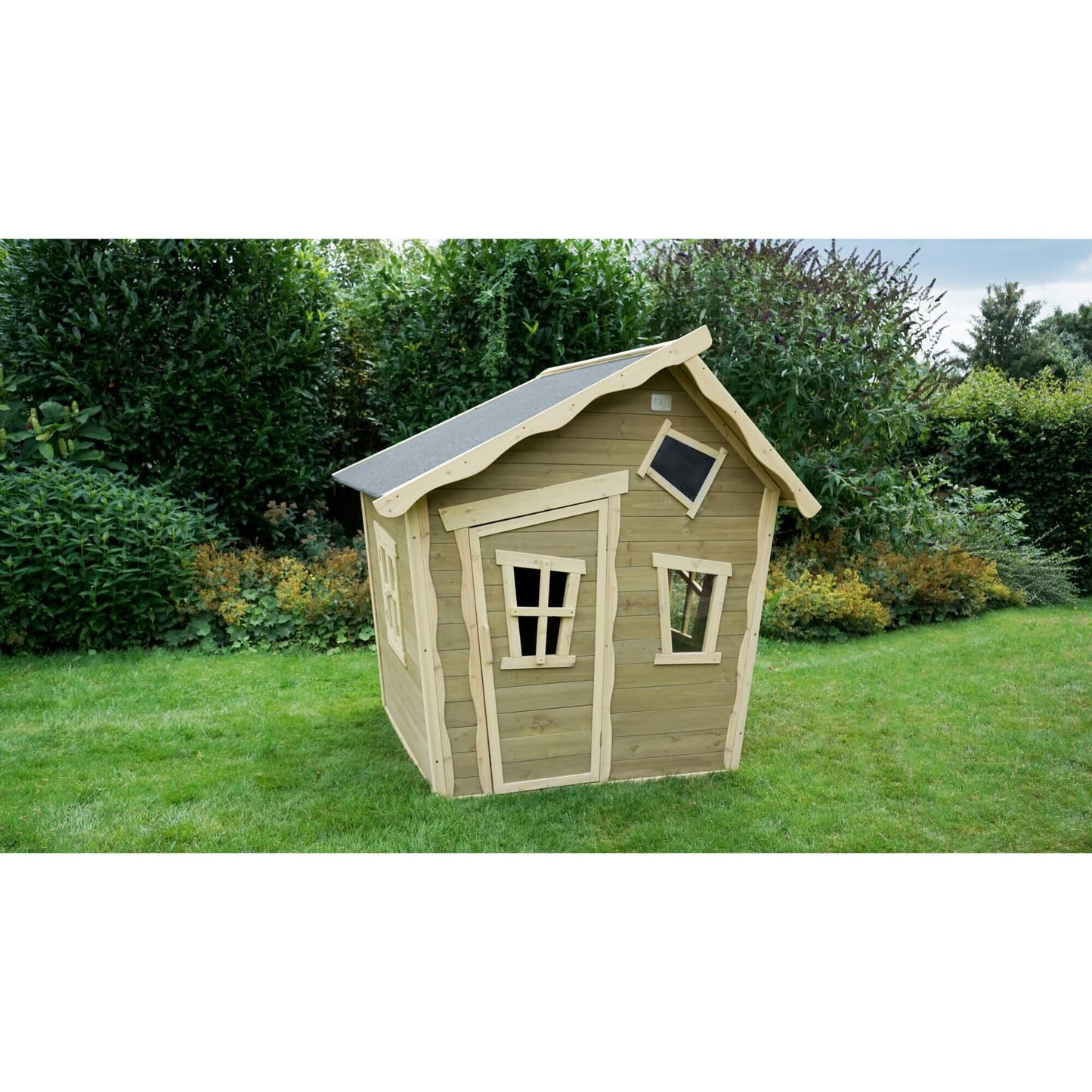 EXIT Crooky 100 Holzspielhaus graubeige Outdoor