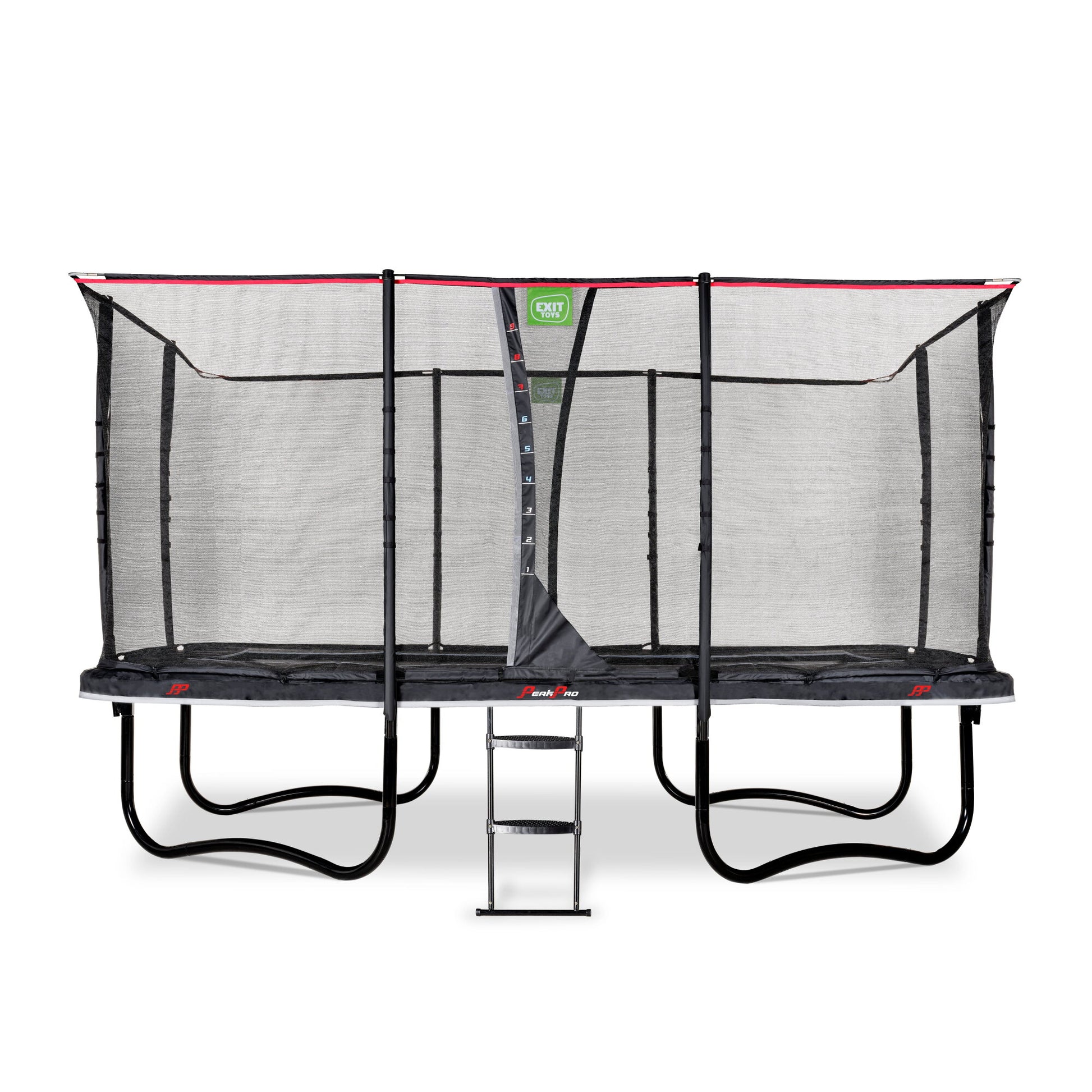 EXIT Trampolin rechteckig auf Füßen PeakPro 244x427 cm schwarz