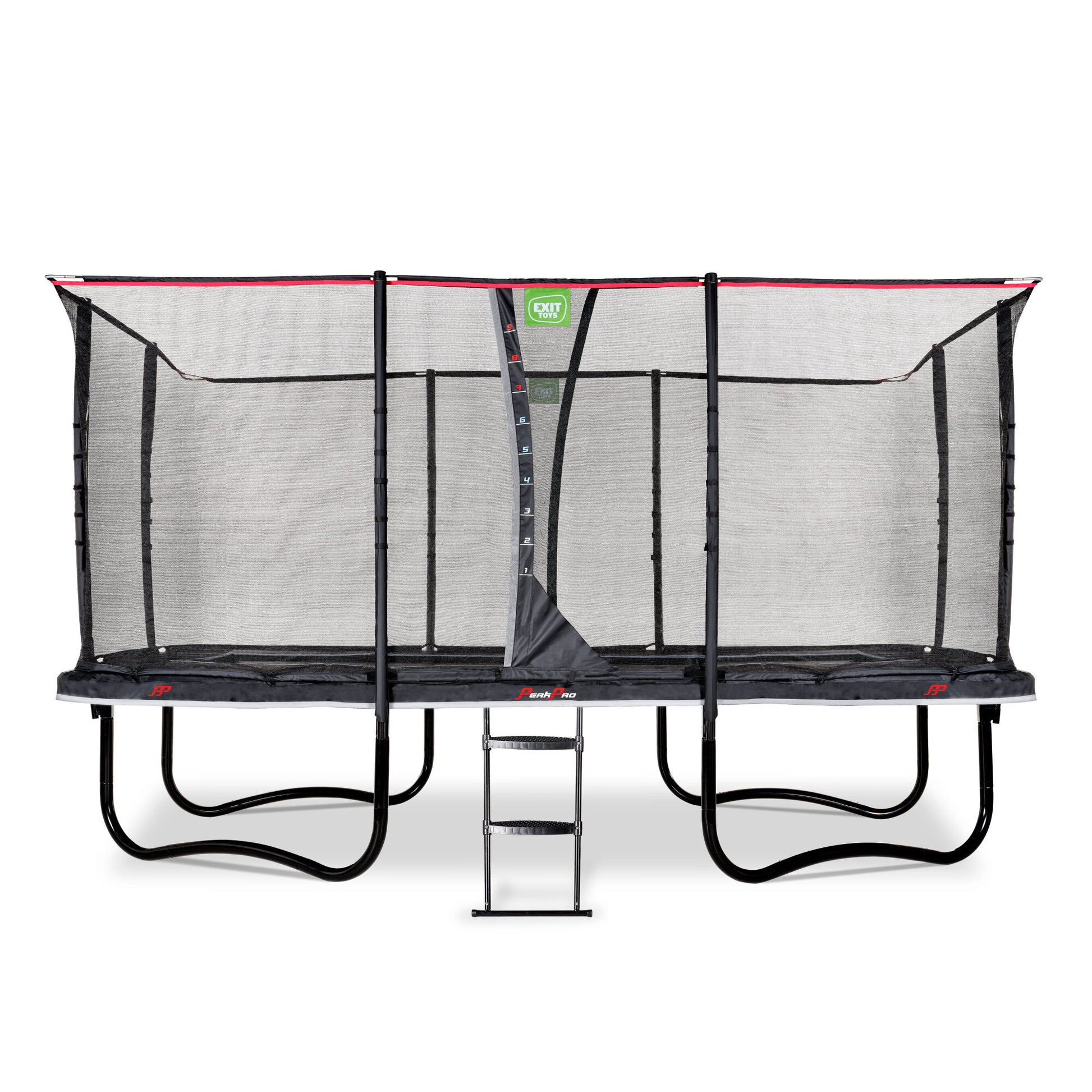 EXIT Trampolin rechteckig auf Füßen PeakPro 275x458 cm schwarz