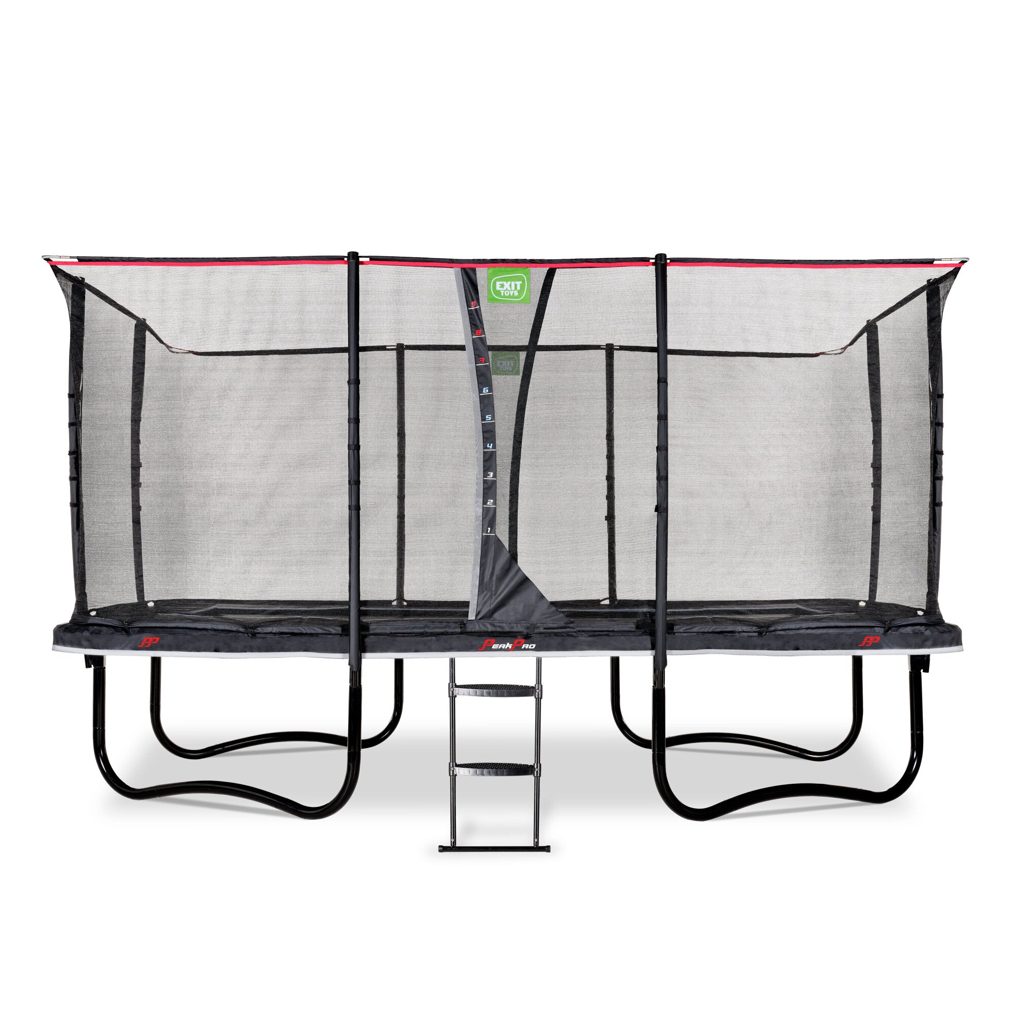 EXIT Trampolin rechteckig auf Füßen PeakPro 275x458 cm schwarz