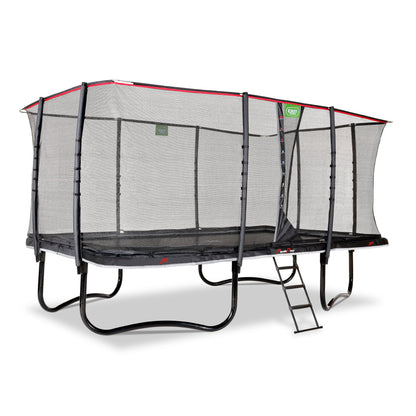 EXIT Trampolin rechteckig auf Füßen PeakPro 305x519 cm schwarz