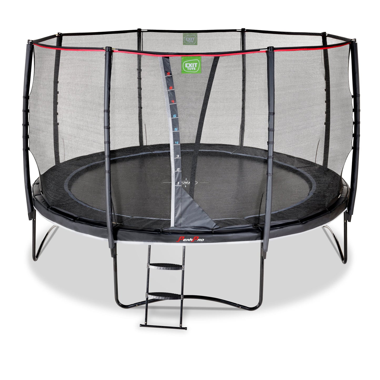 EXIT Trampolin rund auf Füßen PeakPro 427 cm schwarz