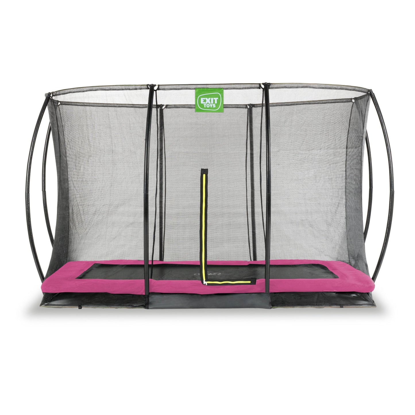 EXIT Bodentrampolin rechteckig Silhouette 244x366cm pink