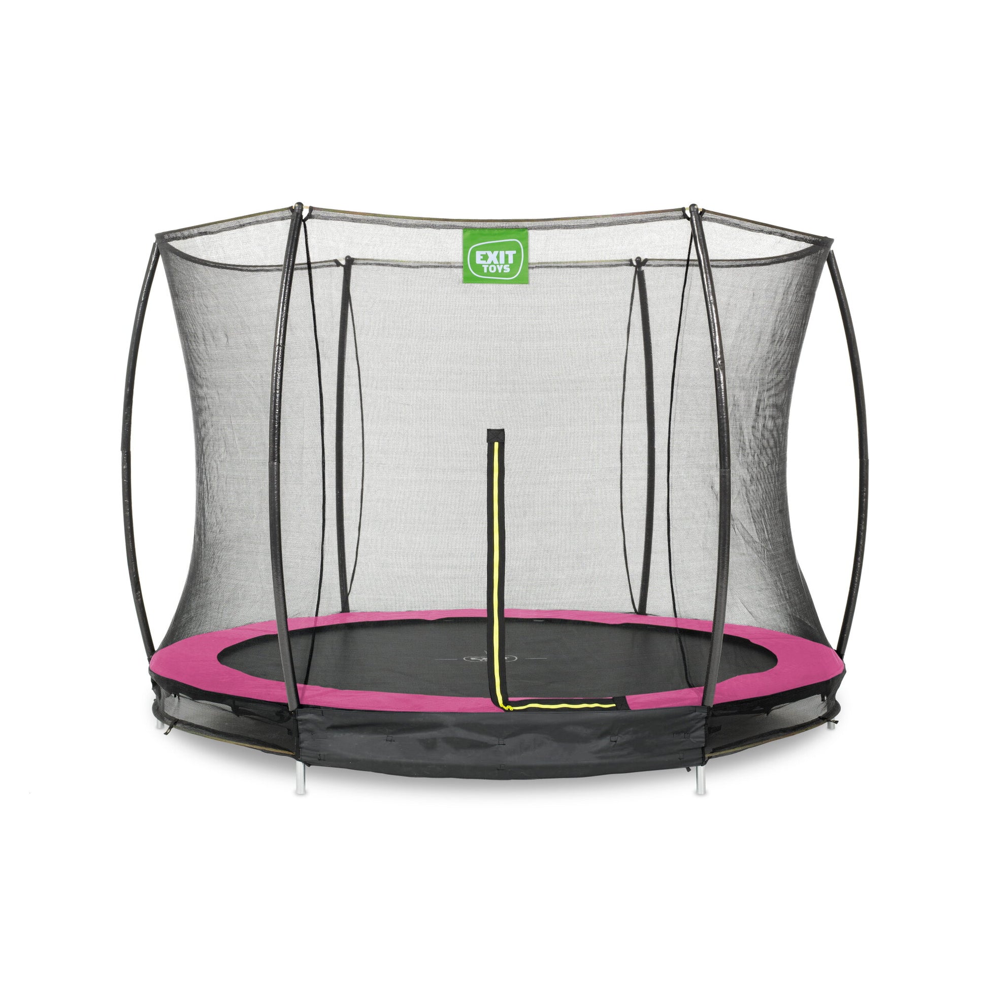 EXIT Bodentrampolin rund Silhouette 244cm pink