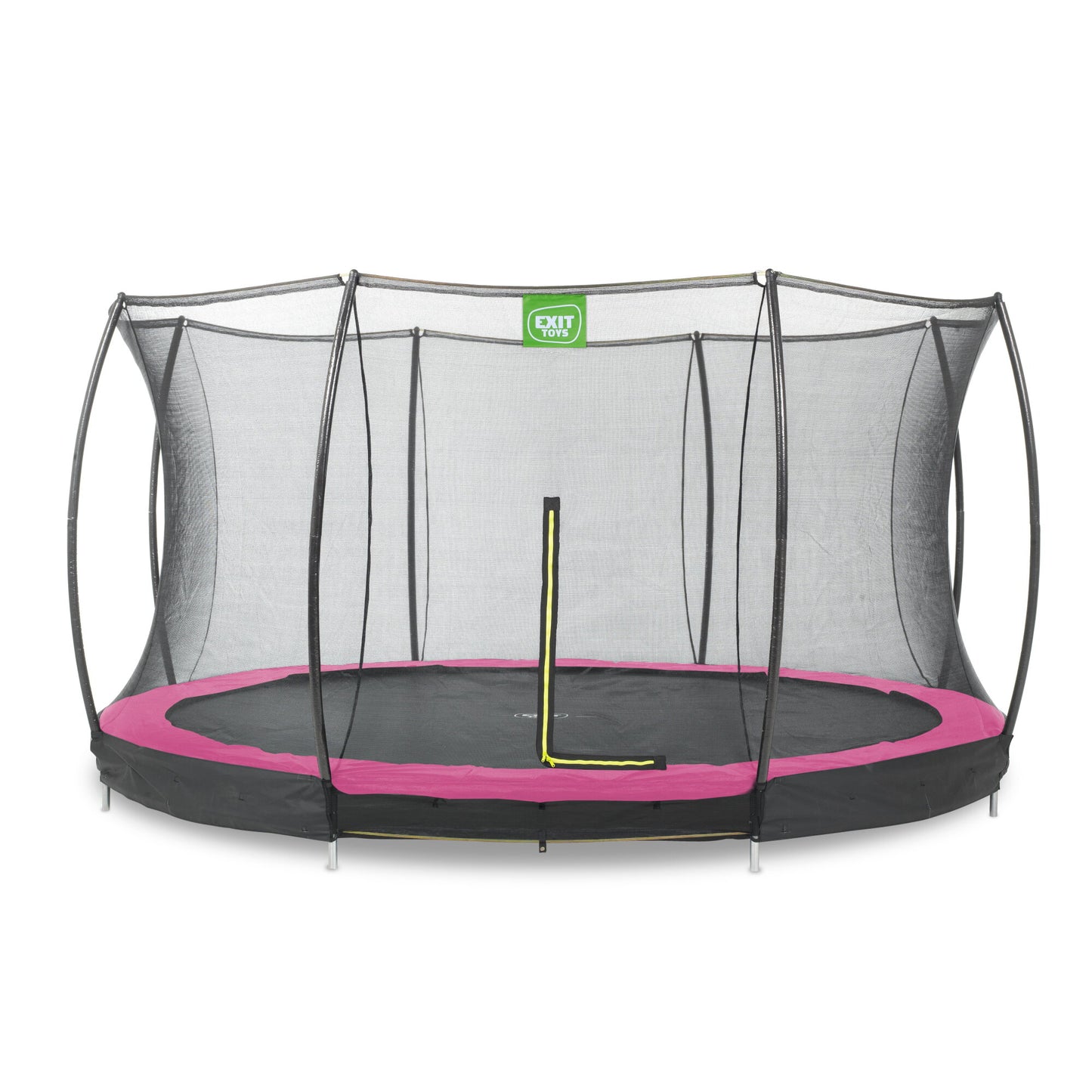 EXIT Bodentrampolin rund Silhouette 366cm pink