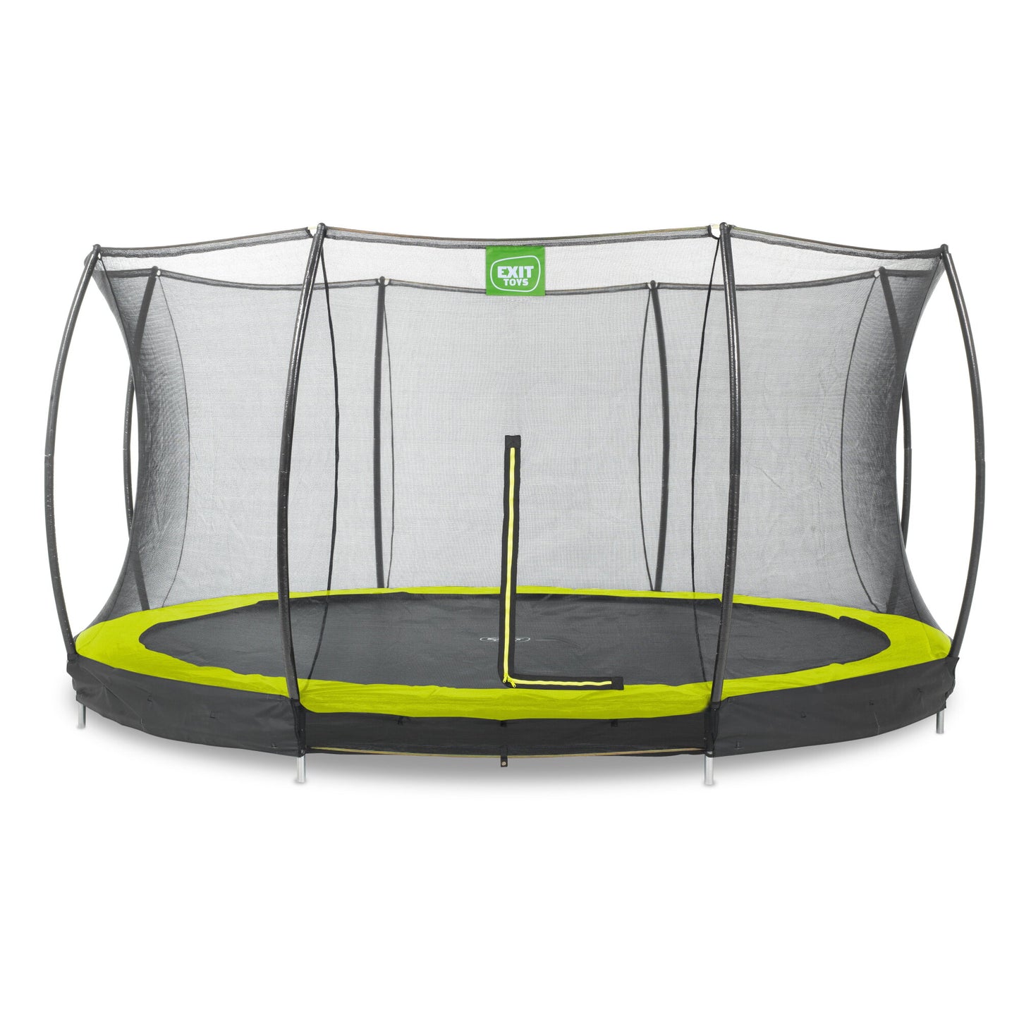 EXIT Bodentrampolin rund Silhouette 427cm grün