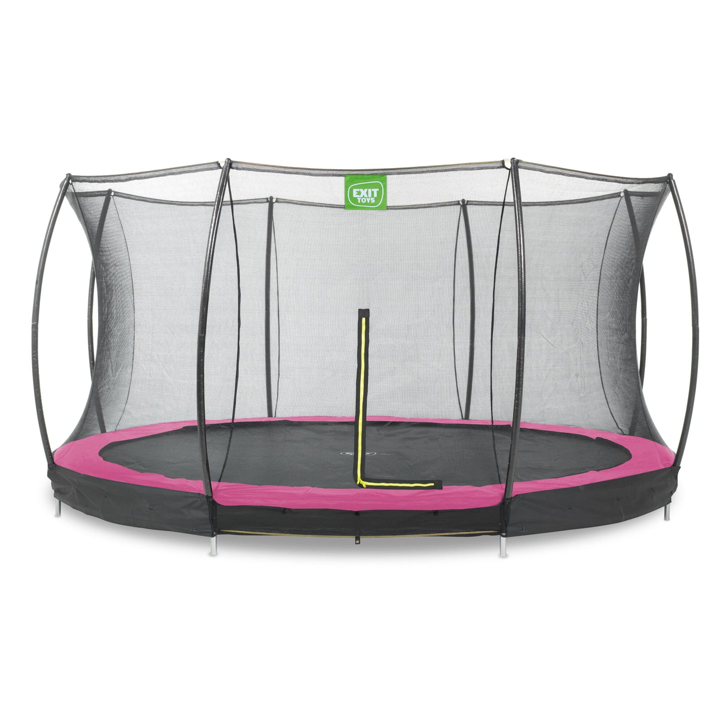 EXIT Bodentrampolin rund Silhouette 427cm pink