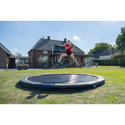 EXIT Bodentrampolin rund Silhouette sports schwarz