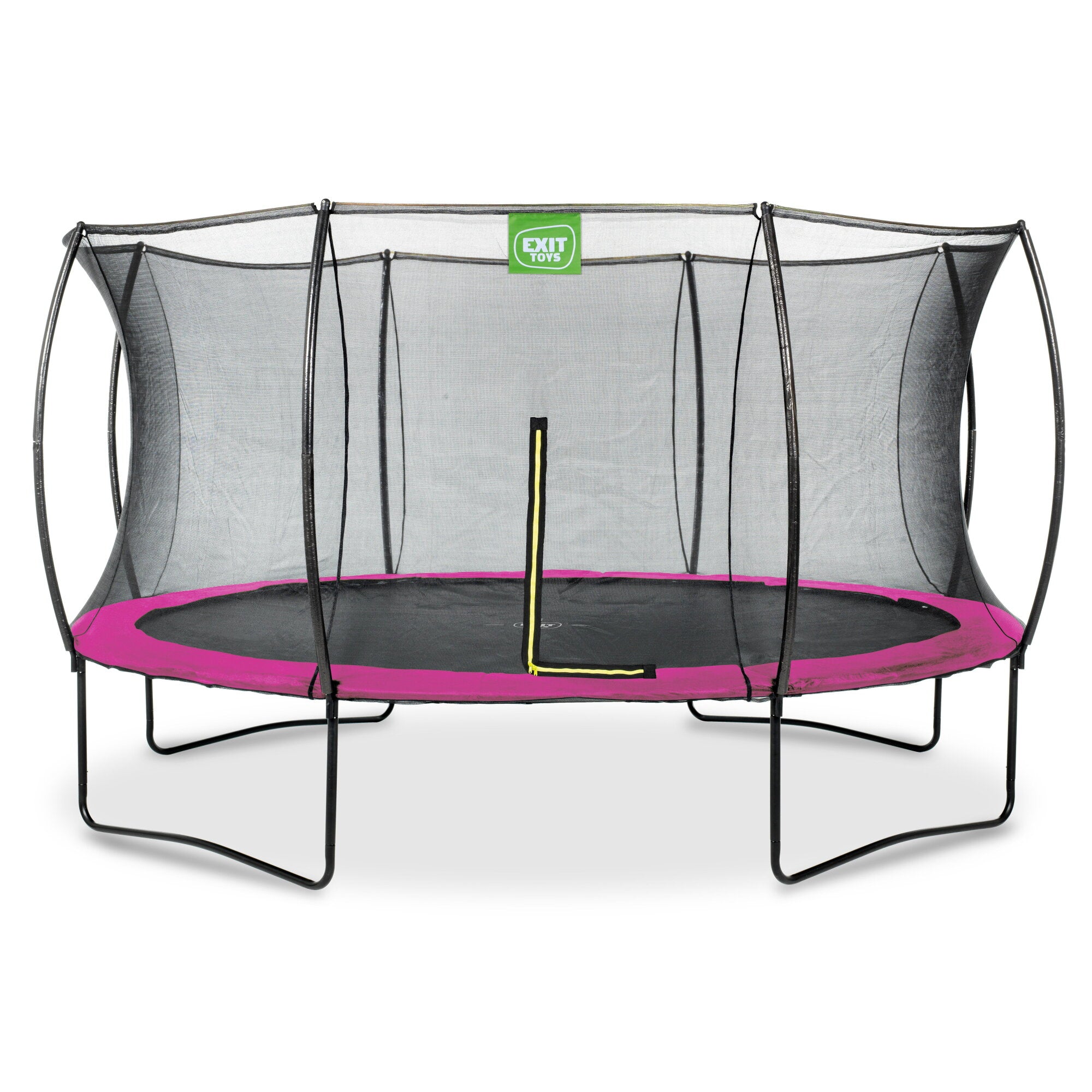 EXIT Trampolin auf Füßen rund Silhouette 427 cm pink