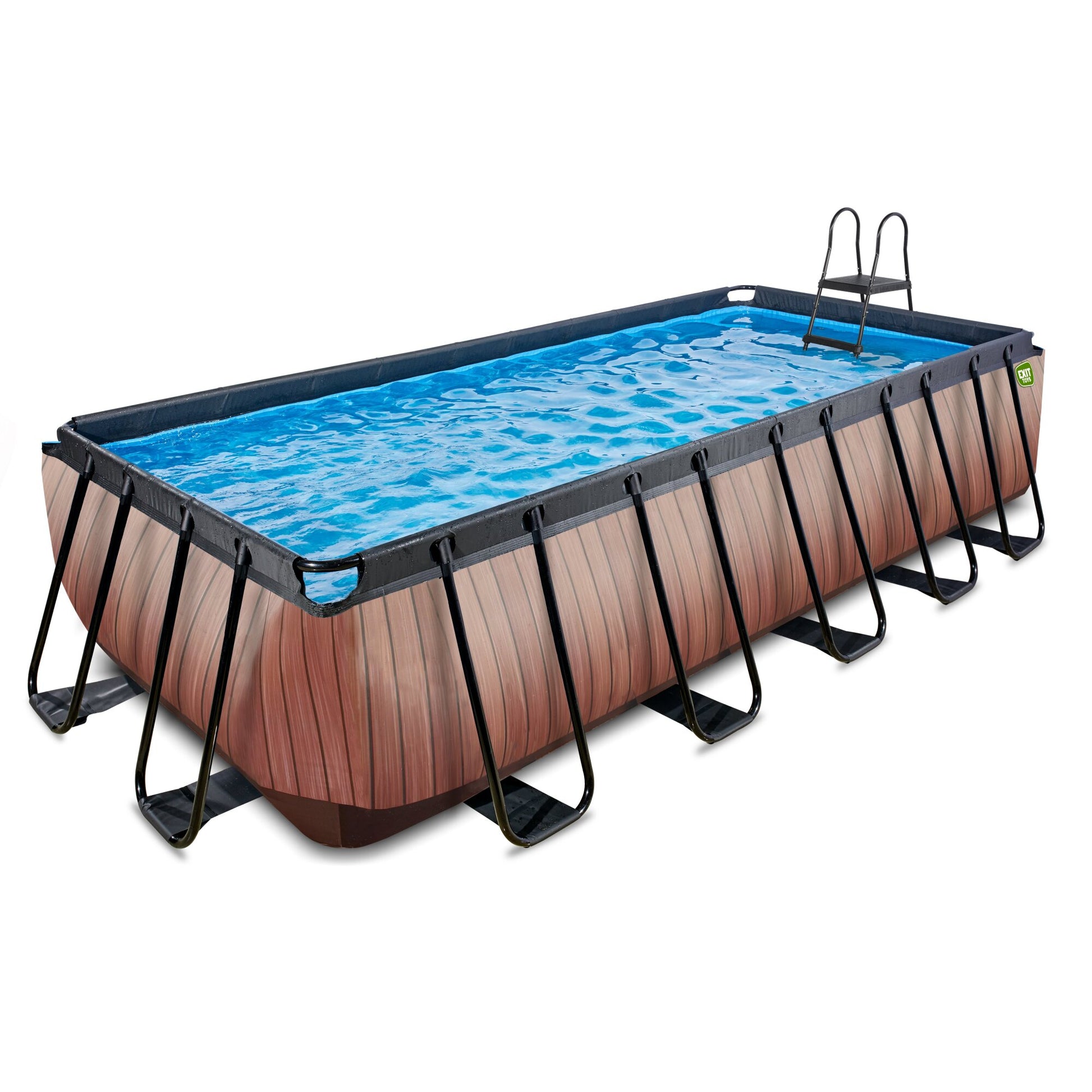 EXIT Wood Pool rechteckig 540x250x122cm - braun