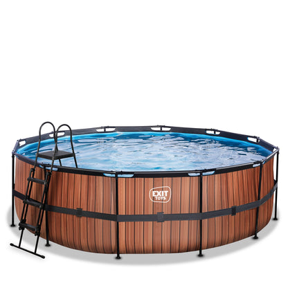 EXIT Wood Pool rund ø450x122cm - braun