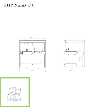 EXIT Yummy 100 Gartenküche für Kinder Maße