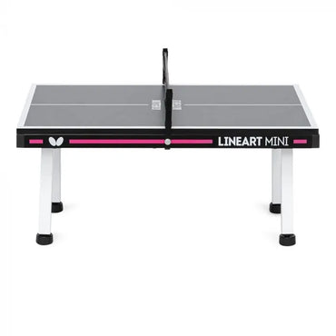 Butterfly Lineart Mini Indoor Tischtennisplatte - schwarz