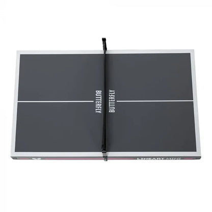 Butterfly Lineart Mini Indoor Tischtennisplatte - schwarz