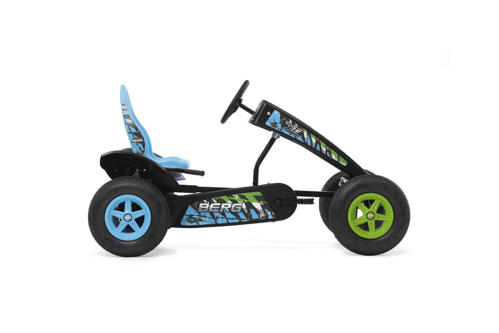 BERG Pedal Go-Kart Buddy Blue Set (inkl. Anhänger Blau und  Anhängerkupplung) 
