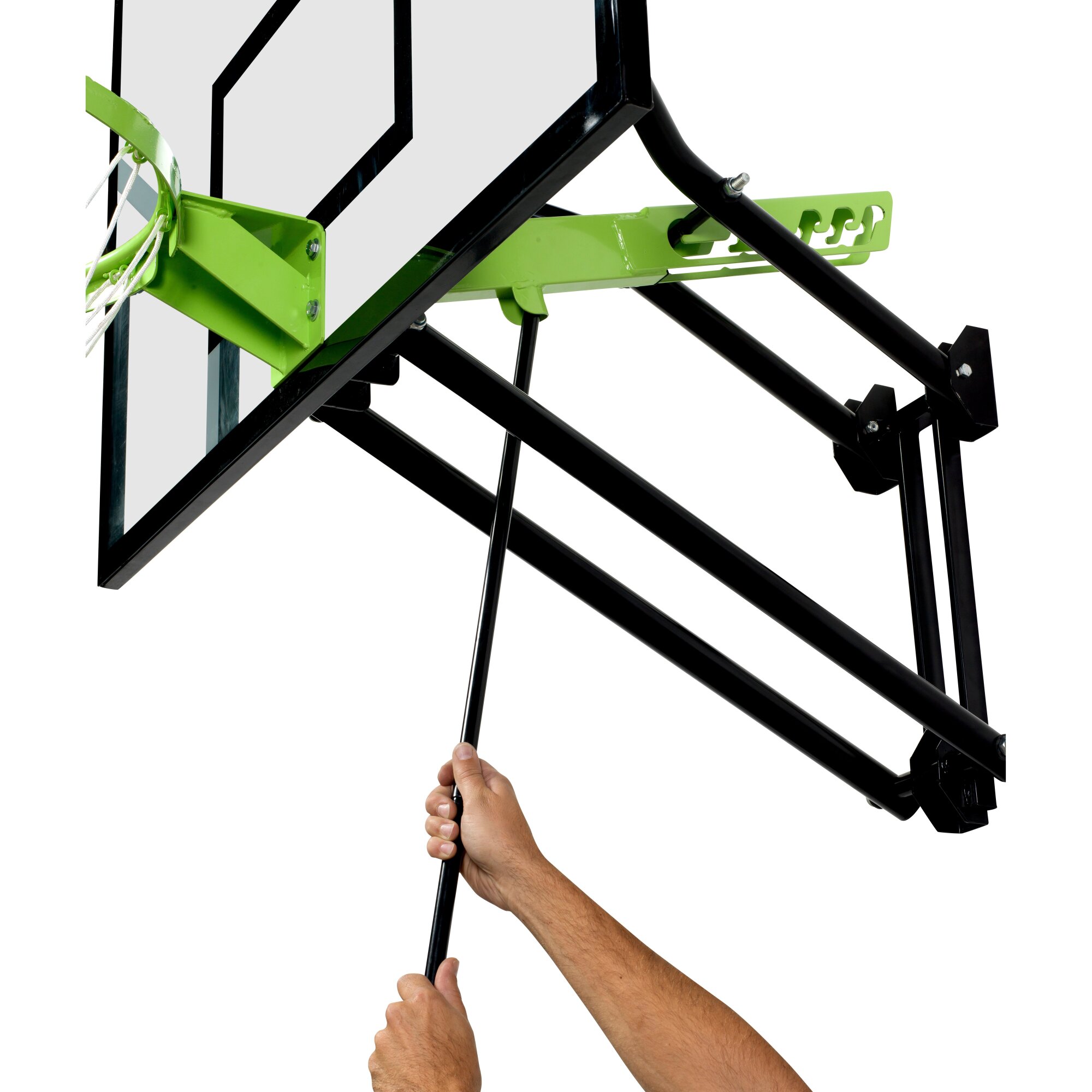 EXIT Galaxy Basketballkorb Wandmontage grün/schwarz verstellbar