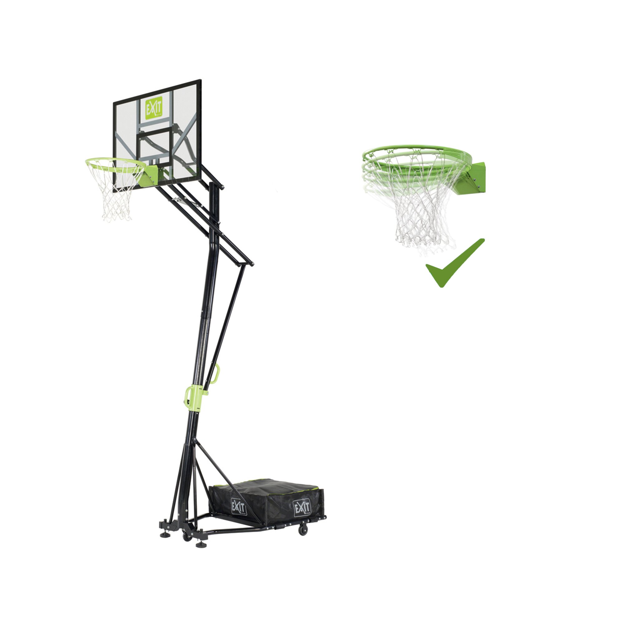 Exit Galaxy Basketballkorb auf Rädern mit Dunkring grün-schwarz Main
