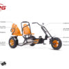 BERG Gokart Duo Chopper orange Details